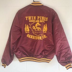 VINTAGE SATIN BOMBER JACKET